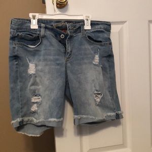 Arizona Denim ripped jean shorts